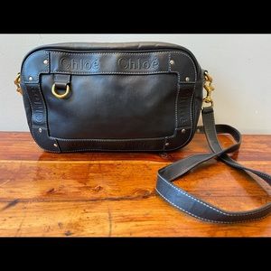 Authentic Chloe Black Leather Shoulderbag